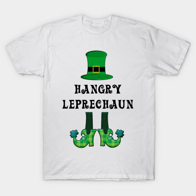 St Patrick's St Paddy's St Patty's Day Hangry Leprechaun T-Shirt by familycuteycom